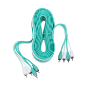 Межблочный кабель DL Audio Piranha 4RCA (для установки 4-канального усилителя, 5 м, 4RCA-4RCA) фото в магазине Автомастер