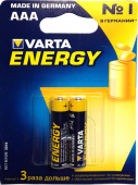Элемент питания Varta LR03 4103 BL-2 Energi фото в магазине Автомастер