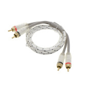 Межюлочный кабель RCA KICX FRCA 21 (2RCA-2RCA, 1м) фото в магазине Автомастер