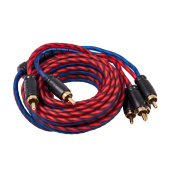 Кабель межблочный 2RCA-4RCA Headshot RCA-24-250-SS (2.5м.) фото в магазине Автомастер