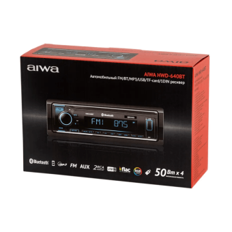 Aiwa HWD-640BT Автомагнитола 1DIN USB голубой