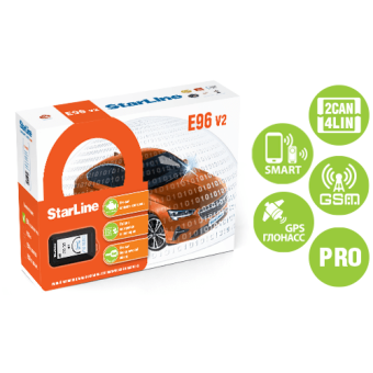 StarLine E96 V2 GSM-GPS PRO (2CAN+4LIN/Bluetooth Smart/микрореле R7)