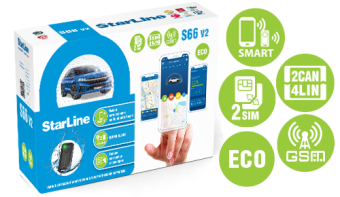 StarLine S66 V2 BT 2CAN 4LIN 2SIM GSM ECO