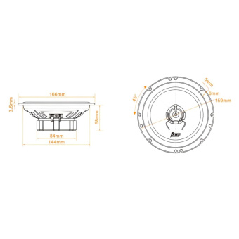 AMP MASS 652 акустика коаксиальная