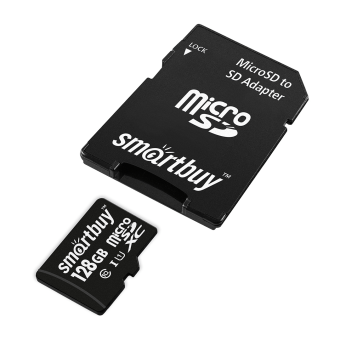 Smart Buy micro SD 128 Gb  CL10 (c адаптером SD)