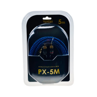 FORCAR PX 5M Межблочный кабель витая пара RCA-5m (медь)