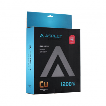 ASPECT-AWK-4.0PRO Комплект проводов для усилителя, бескислородная медь (OFC), 4AWG, без RCA