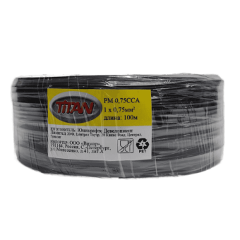 Провод монтажный PM 0.75 Titan(бухта100м
