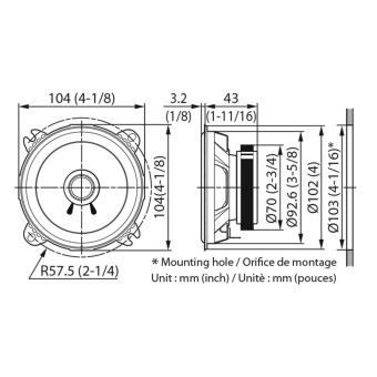 KENWOOD KFC-S1056