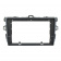 Рамка для установки в Toyota Corolla Axio, Fielder 2006 - 2013 (антрацит) MFB дисплея (TK502)