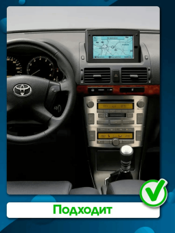 Рамка для установки в Toyota Avensis 2003 - 2009 MFB дисплея (Черная) (TO 375N)