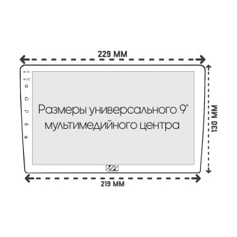 Рамка для установки в Toyota Vitz 1999 - 2005 MFB дисплея (TO 209N*)
