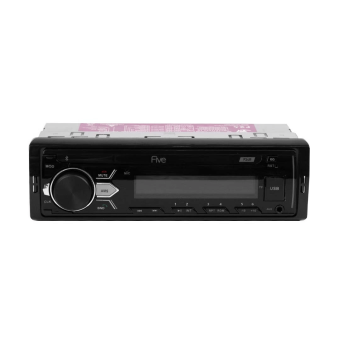 Автомагнитола FIVE F24R 1DIN./красная/USB/AUX/SD/FM/Bluetooth/4x50/