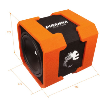 DL Audio Piranha 12A TWIN V.2 Активный сабвуфер Orange