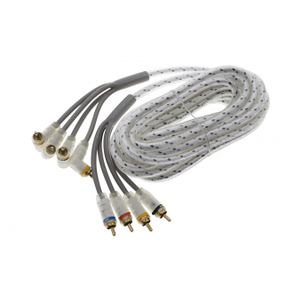 KICX FRCA 44-5-SA Межблочный 2RCA-2RCA кабель c двойной изоляцией, длина 5 метр