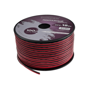 Провод монтажный FORCAR 18GA OFC 2*0,75мм2 (Red+Black)