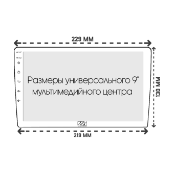 Рамка для установки в Hyundai Santa Fe, IX45 2012 - 2019 (любая комп-ция авто) MFB дисплея (TK166_)