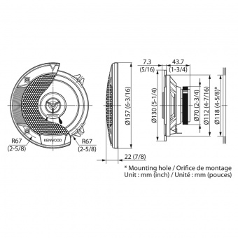 KENWOOD KFC-S1366