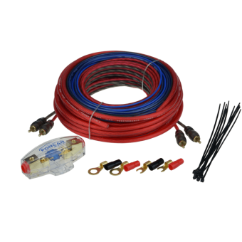 Установочный комплект проводов FORCAR SQ 2.08 для подключения 2х кан.усилителя 8 Ga _2