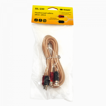 Межблочный кабель 2RCA-2RCA SWAT SIL-230 (3м)