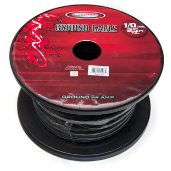 METRA-RAPTOR GN601-25  провод силовой, 1\0AWG, бухта 7.6 м Black