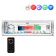 PYLE MARINE PLMRKT49WT магнитола белая/RGB мультицвет/SD/USB/BT