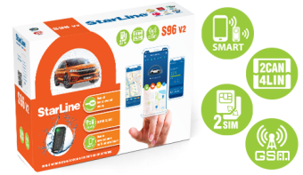 StarLine S96 V2 BT 2CAN 4LIN 2SIM GSM