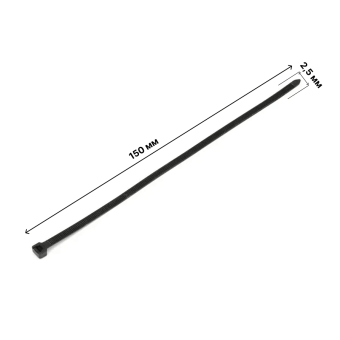 TITAN cтяжка для кабеля 150х2,5 черн 100шт (К-150М)