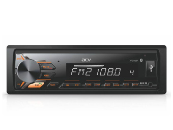 ACV AVS-812BA 1din/янтарная/Bluetooth/USB/AUX/SD/FM/4*50 автомагнитола