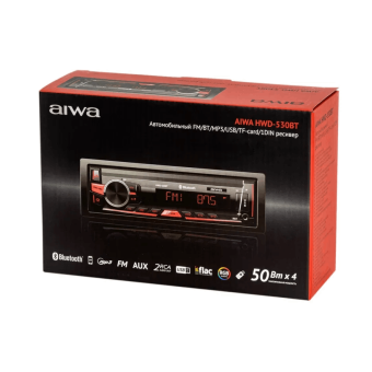 Автомагнитола 1DIN Aiwa HWD-530BT (красный)