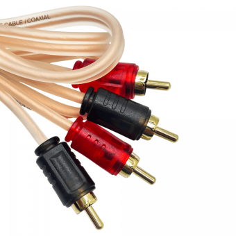 SWAT SIL-210 межблочный кабель 2RCA-2RCA, 1.0 метр, коаксиал, медь