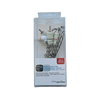 FT2 100.1 Two channel RCA cable 100 cm(Двухканальный аудиокабель,1м)