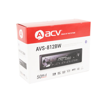 ACV AVS-812W 1din/белая/USB/AUX/SD/FM/4*50