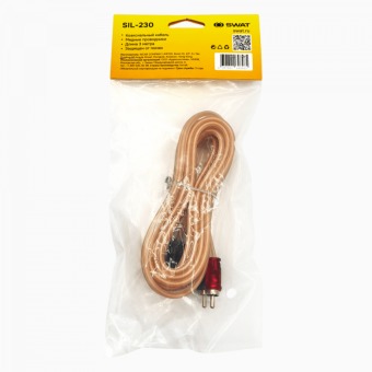 Межблочный кабель 2RCA-2RCA SWAT SIL-230 (3м)