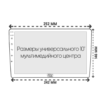 Рамка для установки в Chevrolet Captiva 2011 - 2015 MFA дисплея (CH 052T*)