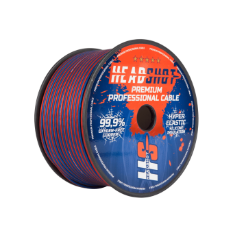 KICX OFC-16100 двухжильный бухта 100м/16GA/диаметр жилы 1,53 мм x2/площадь 1,31 кв.мм x2/красн-син