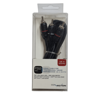 FS2 100.1 Two channel RCA cable 100 cm(Двухканальный аудиокабель,1м.)