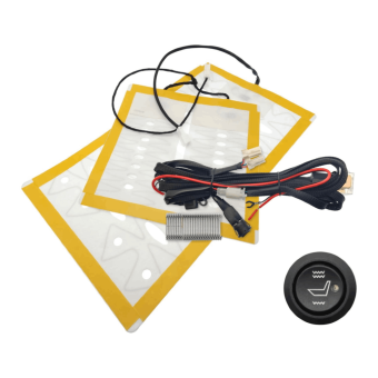 Комплект подогрева одного сидения с круглой кнопкой Ksize ZG12 (укороченный)