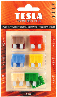 PR 5A-40A (F 214 Tesla)  Набор предохранителей standard
