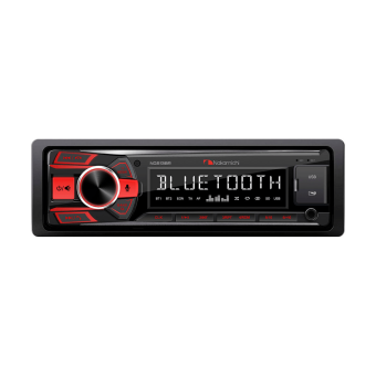 Nakamichi NQ-513BR 1 din автомобильный медиа-ресивер, USB, AUX, ВТ, 4*50 Вт, красн
